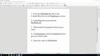 Setting up MyMathLab