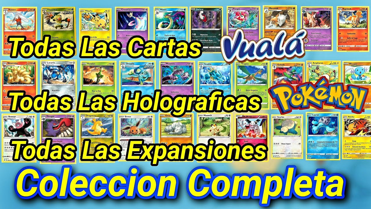 Cole Completa 30 Cartas Pokemon HD Vuala/Las Holograficas/Las  Expanciones/Las Más Buscadas/ 