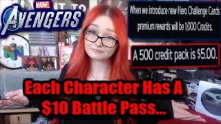 Marvel's Avengers Game Monetization Scheme - $10 Battle Passes For EACH Character Isn't Looking Good