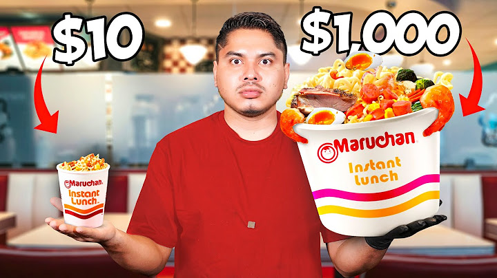 Probando MARUCHAN de $10 vs $1000