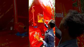 Street Artist Creates Amazing Hand Paint Calligraphy On Truck