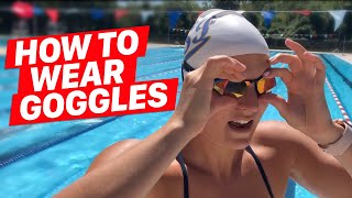 How to Put on Goggles Like a Swimmer! screenshot 5