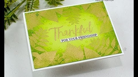 Unity Quick Tip: Gold Embossing with Monochromatic Ink blending