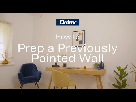 How to prep a previously painted wall for painting | Dulux - YouTube