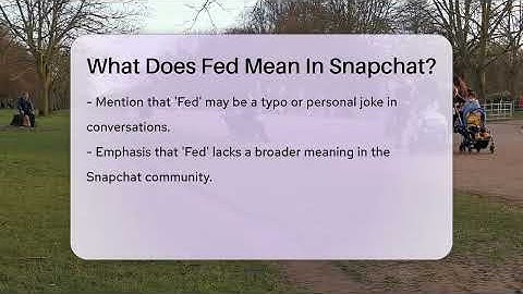 What Does Fed Mean In Snapchat? - Everyday-Networking
