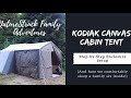 Kodiak Canvas Cabin Tent Canopy Enclosure Set-Up | How We Sleep a Family of Six Inside