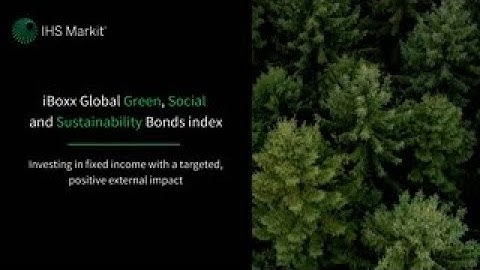 iBoxx Global Green, Social  and Sustainability Bonds index
