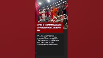 Suporter Teriakkan Nama Shin Tae yong Usai Kekalahan dari Irak #shorts
