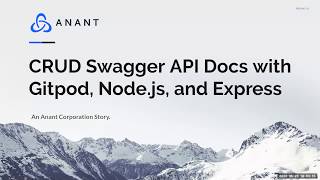 Generating CRUD Swagger API Docs on Gitpod with Node.js and Express