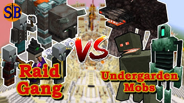 Raid Gang vs The Undergarden | Minecraft Mob Battle