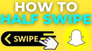 How To Half Swipe On Snapchat (NEW UPDATE 2025)