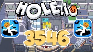 Hole.io - Gameplay - New Future City - Highscore (3546) - (iOS - Android) screenshot 4