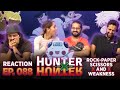 Hunterxhunter  episode 88 rock paper scissors x and x weakness  group reaction
