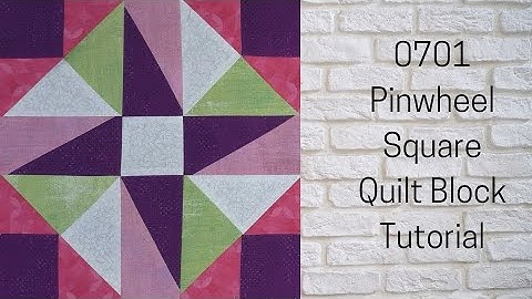 0701 Pinwheel Square Free Quilt Block Tutorial | Block of the Day 2023 | AccuQuilt | Carol Thelen