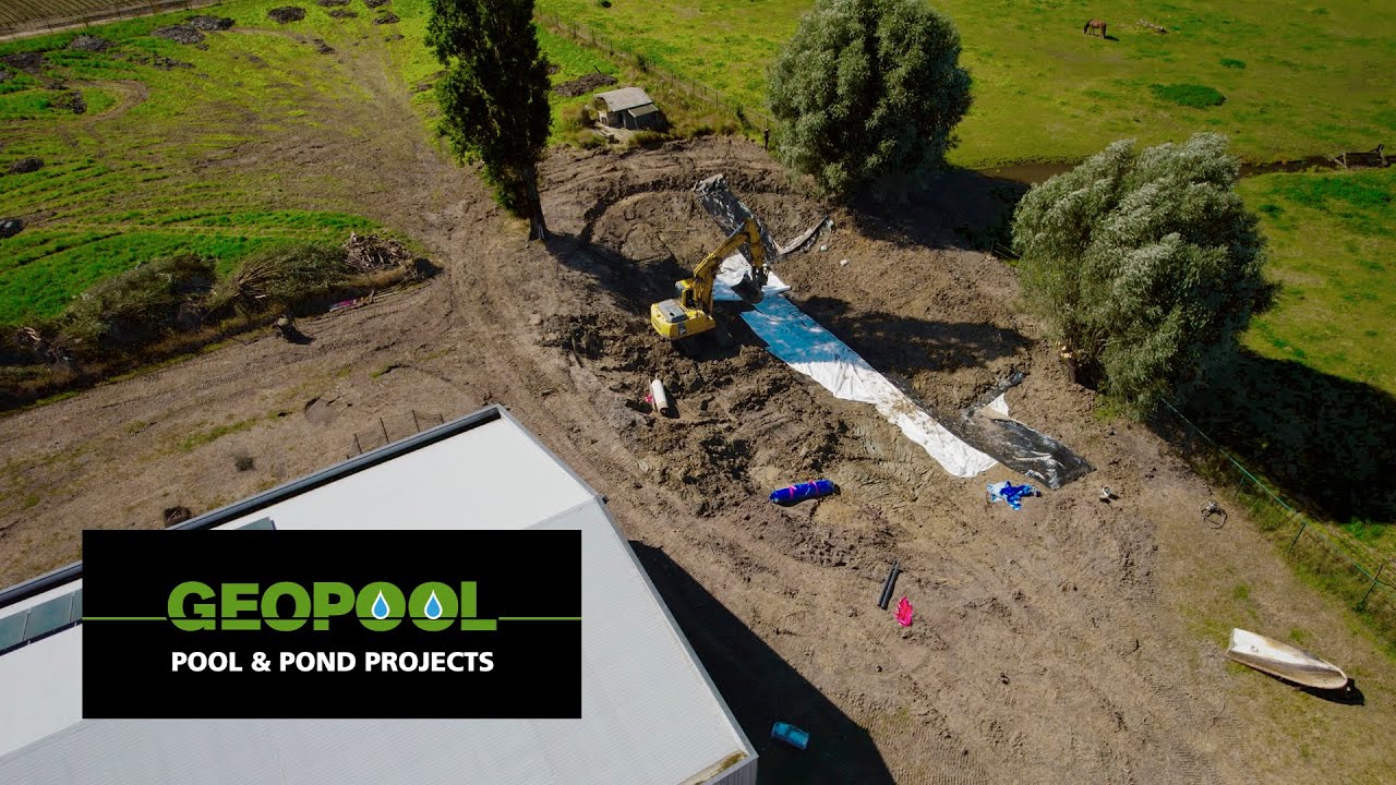 Geolock aanleg natuurlijke vijver in Meulebeke