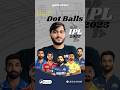 Top 5 players with most dot balls in IPL 2025 🤯🔥 #cricket #ipl #viralshort #trending #shorts