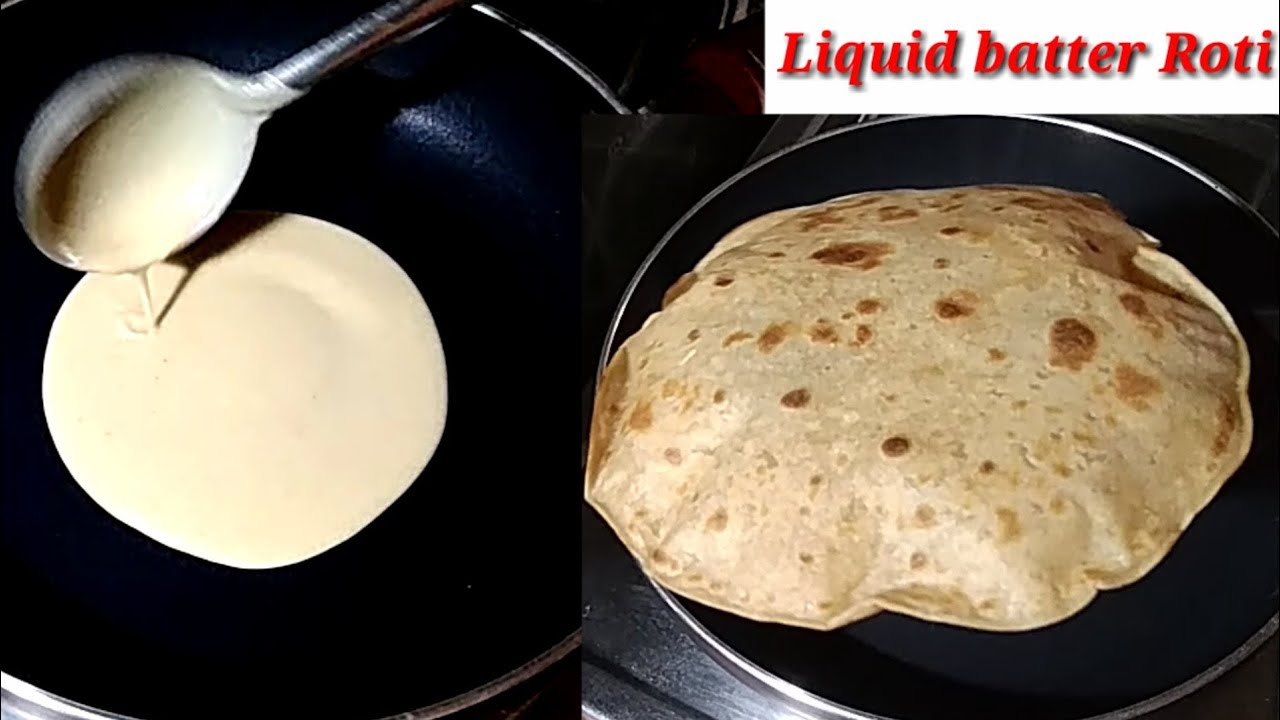 Batter Roti #Shorts ||Soft & Fluffy Roti with liquid batter..No kneading no rolling ...