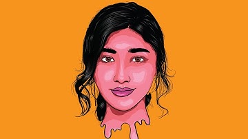 How To Cartoon Yourself !- Step By Step /Beauty Tutorial/ Using mouse ( ADOBE ILLUSTRATOR )