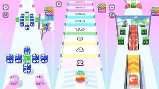 Jelly Run 2048 Showdown score 256 Normal vs Split: The t 256T Jelly Race Numbe run merge 16M