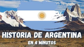 🇦🇷Historia de ARGENTINA en 4 MINUTOS🇦🇷