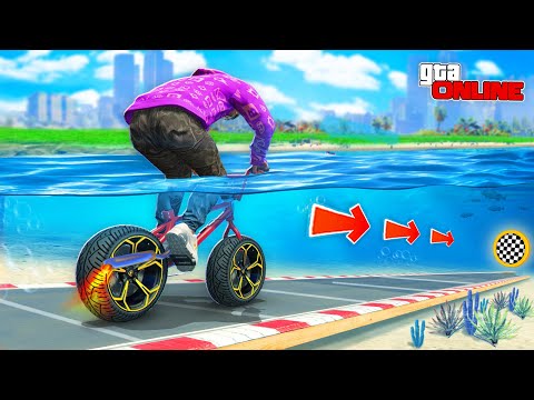 КАК ДАЛЕКО ЧИТЕРСКИЙ ТУРБО-BMX СМОЖЕТ ПРОЕХАТЬ ПОД ВОДОЙ ДО ФИНИША? ЭКСПЕРИМЕНТЫ ГТА 5