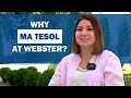 Why ma tesol at webster