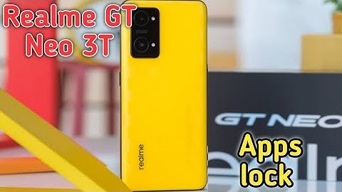 How To Set App Lock In Realme GT Neo 3T,How To Enable Apps Lock In Realme GT Neo 3T,
