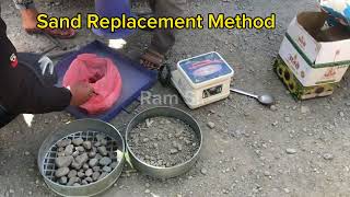 Field Density Test Subbase Base || Compaction Test||Sand Replacement Method#nepal #highway #soil