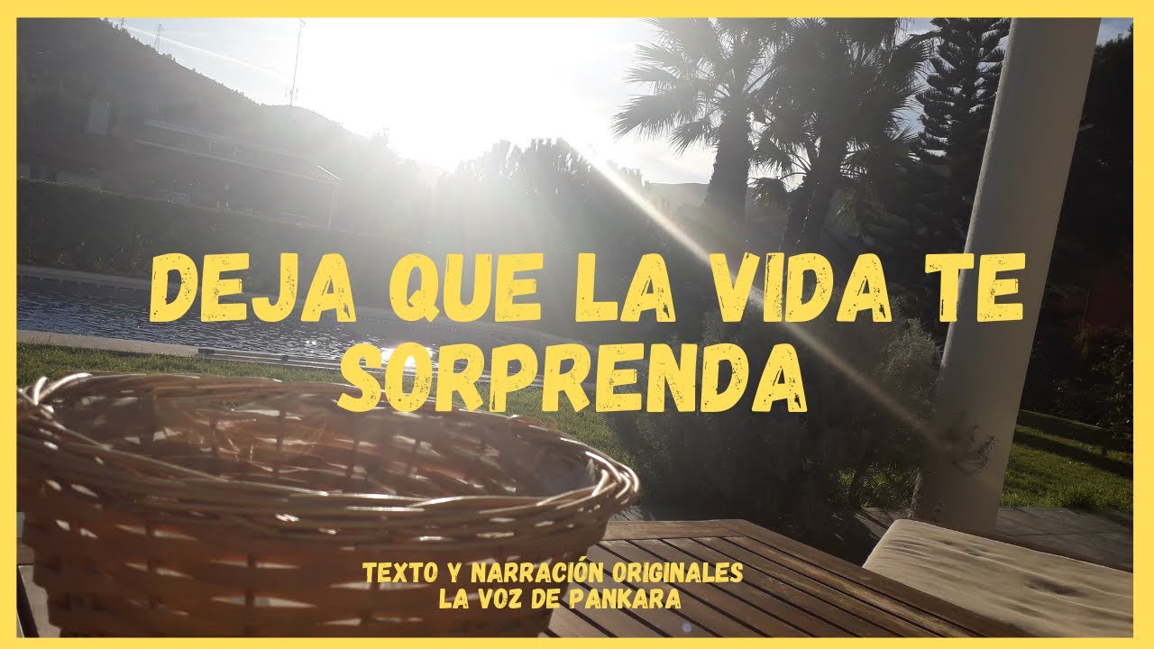 DEJA QUE LA VIDA TE SORPRENDA - YouTube