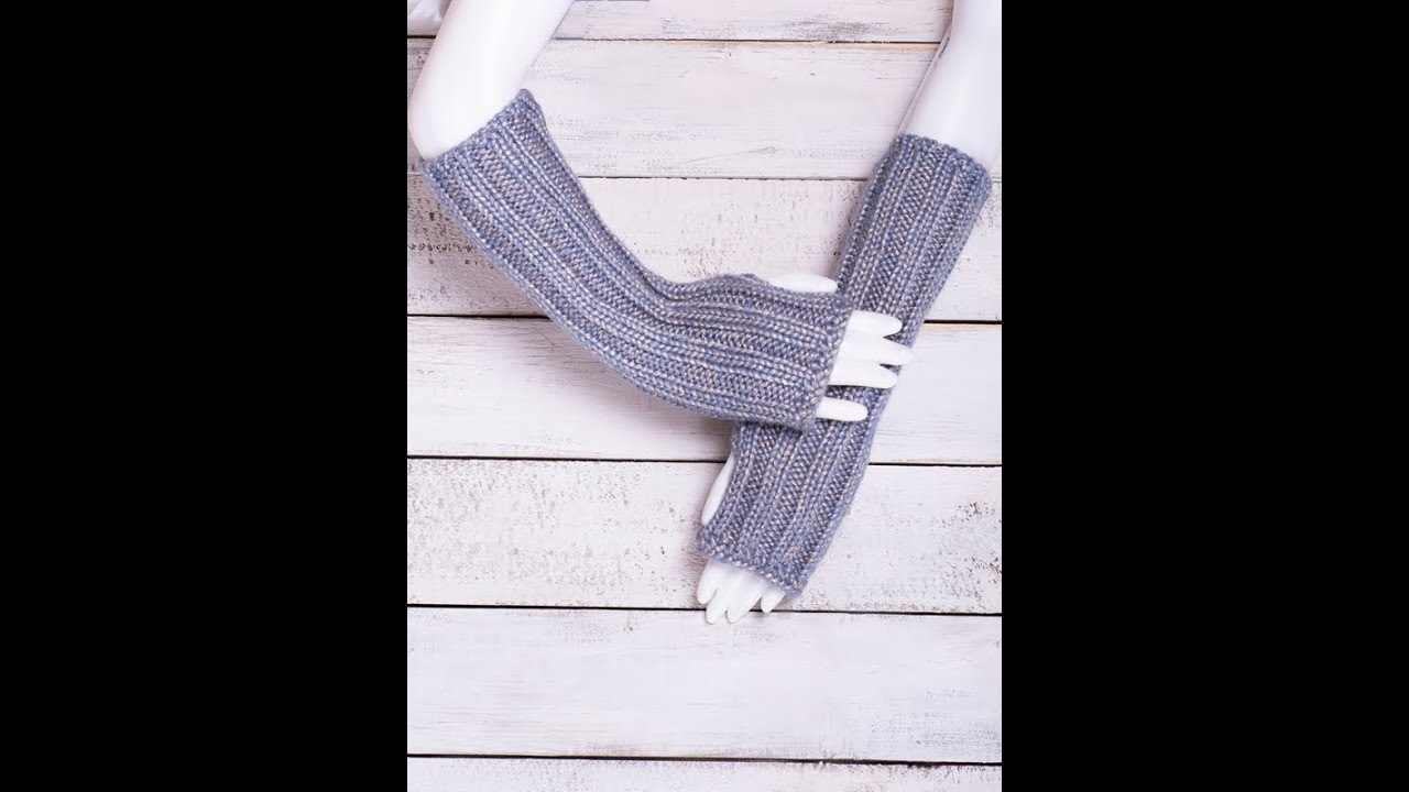 Митенки рокен-ролл МР-1 цвет голубой - YouTube