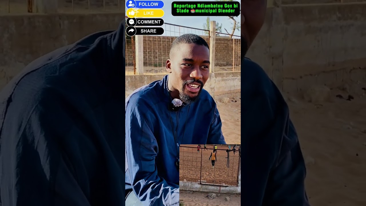 Reportage Ndiambatou Gox bi Stade municipal de Diender sur la chaîne patriote Diender tv 