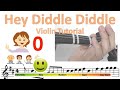 Hey diddle diddle sheet music and easy violin tutorial