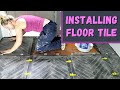 DIY Installing Tile Floor – Large Format Tile – Over Schluter Ditra (Mudroom & Bathroom: Episode 3)
