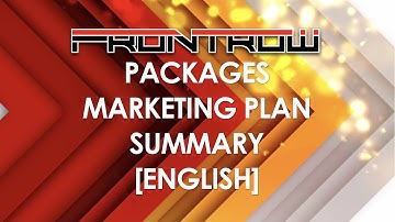 Frontrow | Packages & Marketing Plan [English]