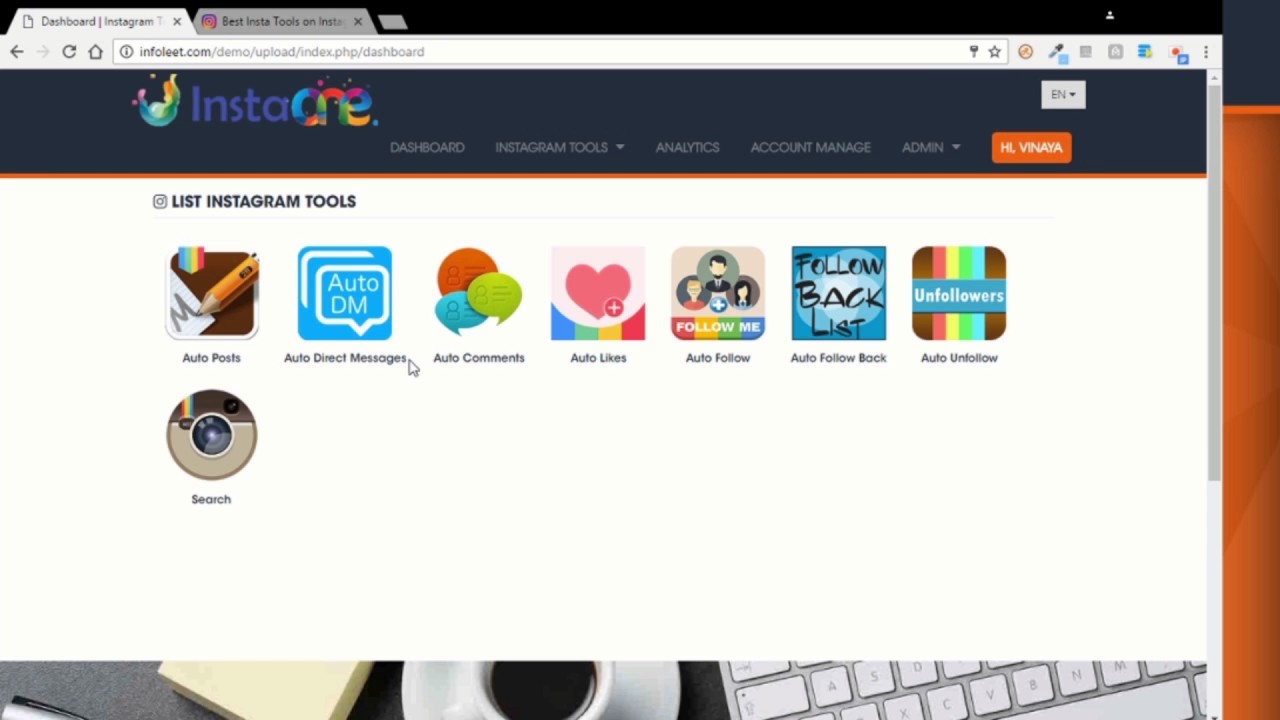 BestInstaGram Tools promotional