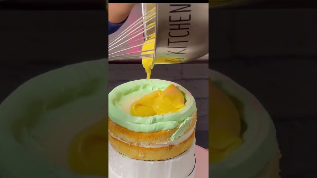 From scratch orange cream cake filling.😋