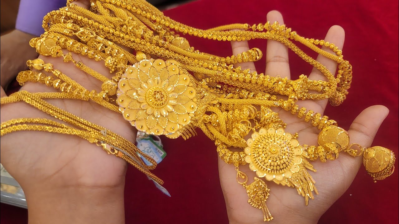 সোনার ভারি ওজনের চেইন কালেকশন, আনন্দ জুয়েলার্স উত্তরা/gold long chain