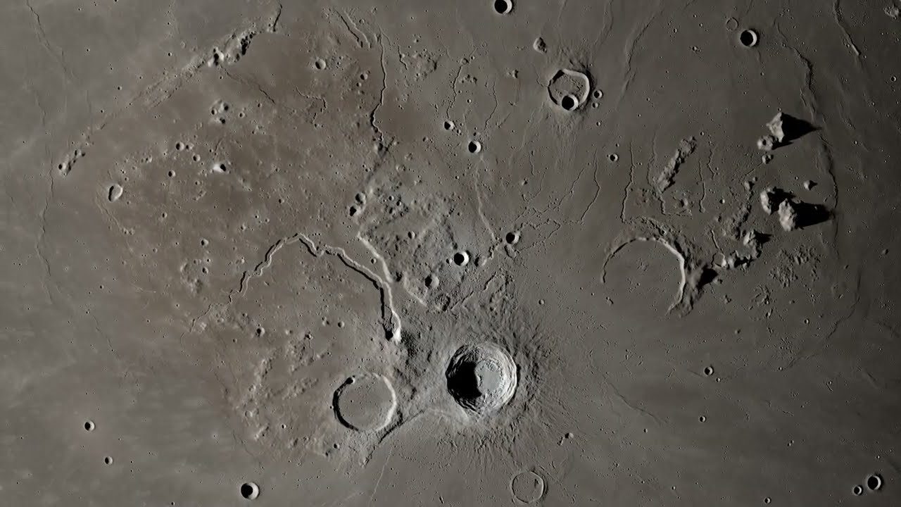Clair de Lune - Moon Images from NASA's Lunar Reconnaissance Orbiter 4k
