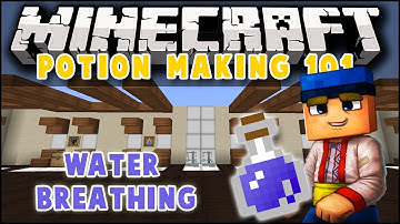 Minecraft: Potion Making 101 | How to make a Potion of Water Breathing!