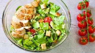 Chicken Caesar Salad Recipe Easy | Easy Chicken Salad recipe For Weight loss