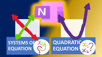 How to solve Linear and Quadratic Equations on OneNote?!