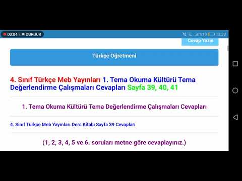 4. Sınıf Türkçe Meb Yayınları Sayfa 39 40 41