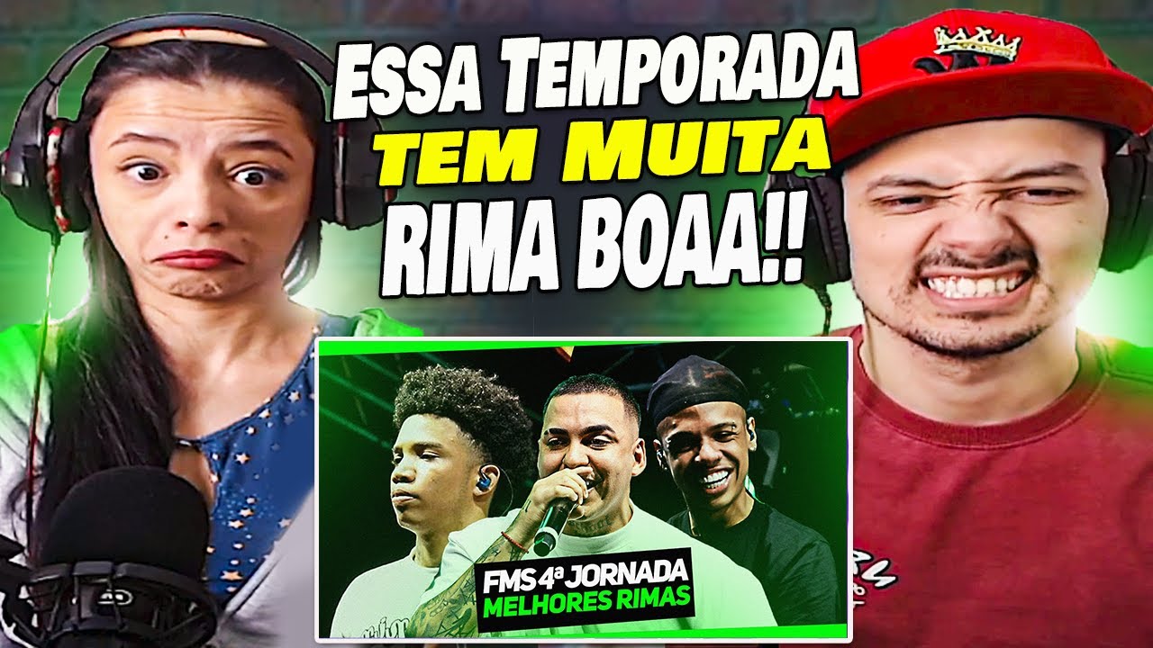 FMS 4ª JORNADA, melhores rimas! [ REACT WALLZITU E CAMILA ]