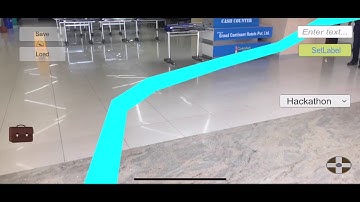 Indoor navigation through AR cloud