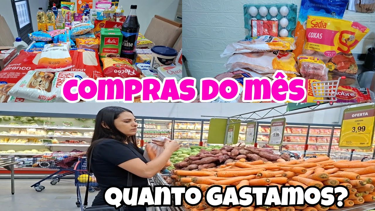 🛒COMPRAS DO MÊS  DE FEVEREIRO COMPLETA ||COM VALOR TOTAL ||JYSSOZA 