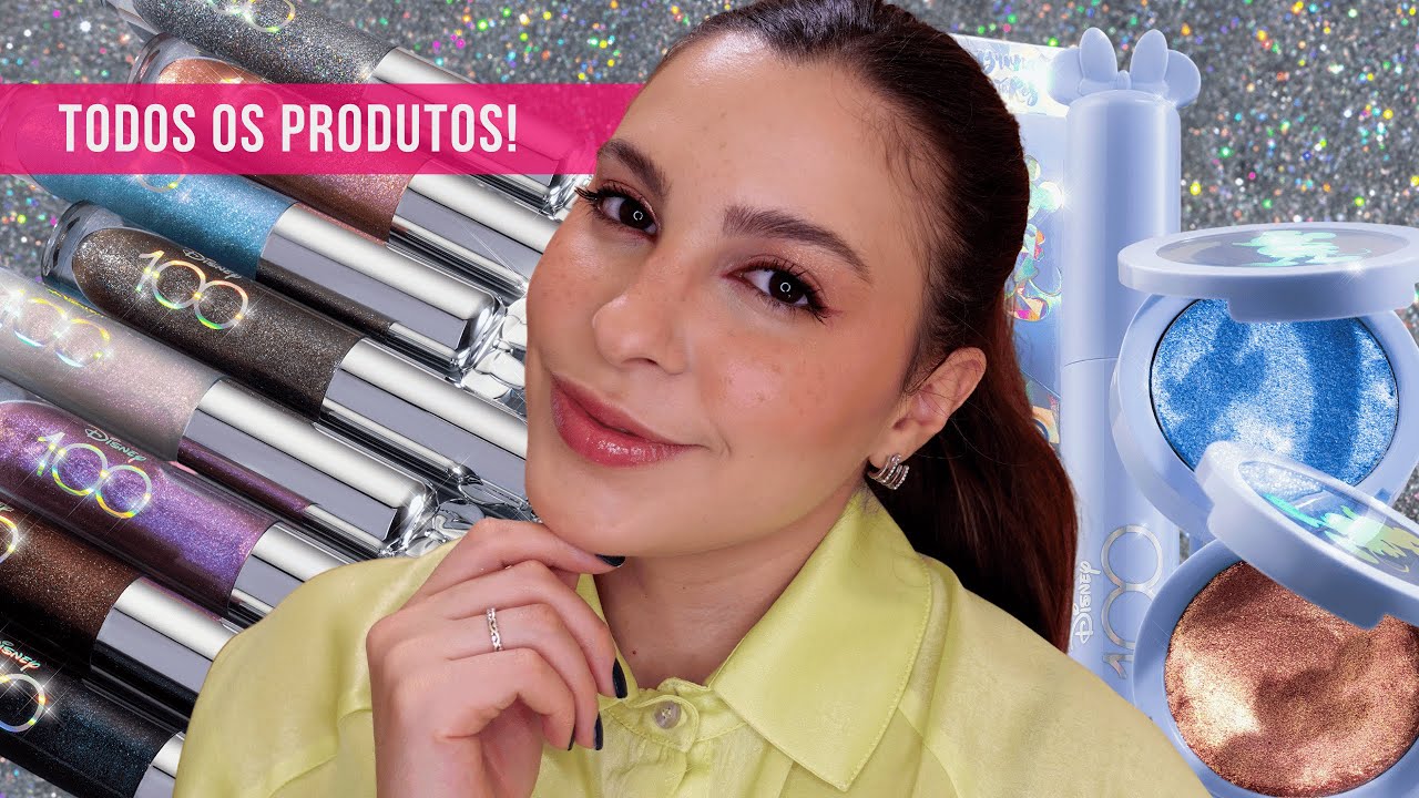 DISNEY 100 BRUNA TAVARES | TODOS OS TONS DE GLOSS, MELLOW, MÁSCARA DE CÍLIOS E PALETA DE SOMBRAS!