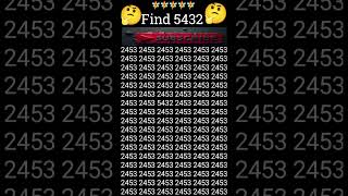 find 5432 #braingame #puzzle #wordpuzzlegame #evennumber #iqtest #puzzlefrenzy #oddnumber #emoji