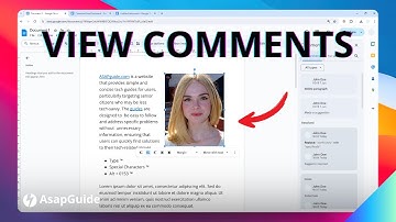 How To View All Comments on Google Docs