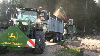 Holzhacken mit Wüst Hacker HD-810 | John Deere 6130R | Volvo Sound 🔥