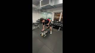 Upper Body Free Weight Horizontal Pull Single Arm Row